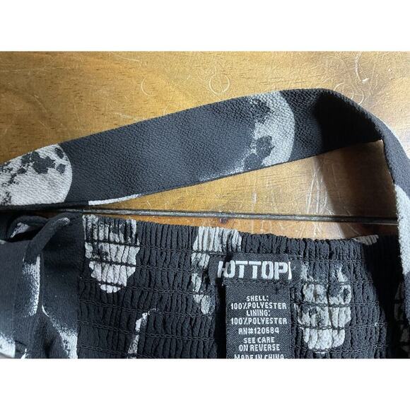 Hot Topic Moon Phase Suspender Skirt Button Front Black Gray Size Small SM - Picture 8 of 13